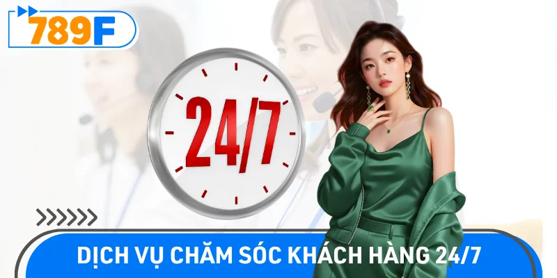 Đội ngũ 789F hỗ trợ người chơi tận tâm suốt 24/7